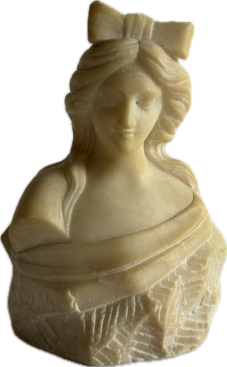 Alabaster Bona bust