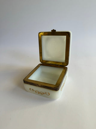 Antique Opaline Jewelry box