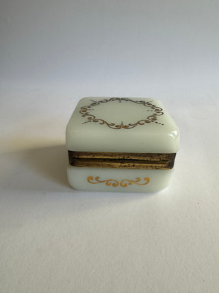 Antique Opaline Jewelry box