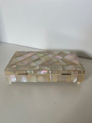 Mother of pearl jewelry casket